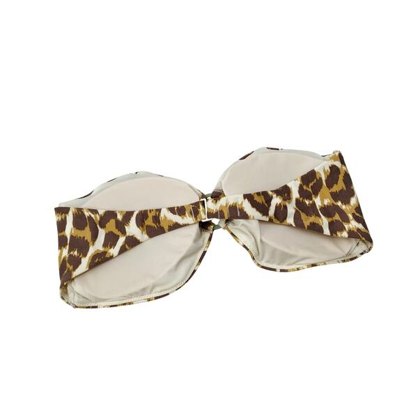Aerie leopard strapless bikini top - Picture 2 of 3